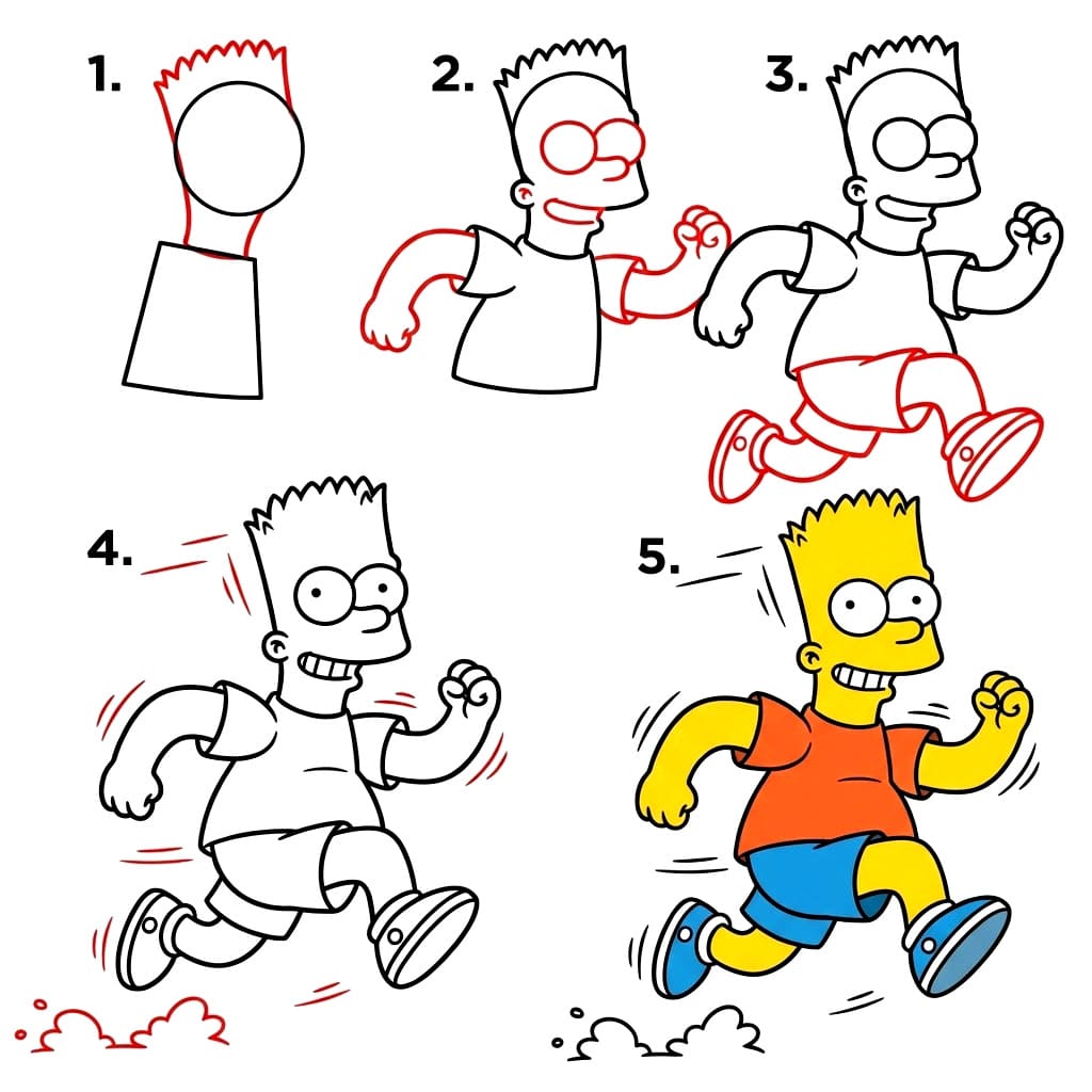 Bart Simpson courant dessin