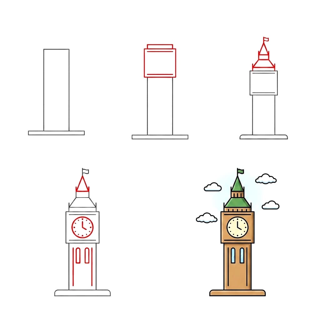 Big Ben gratuit dessin