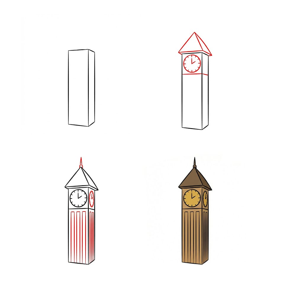 Détail de Big Ben dessin