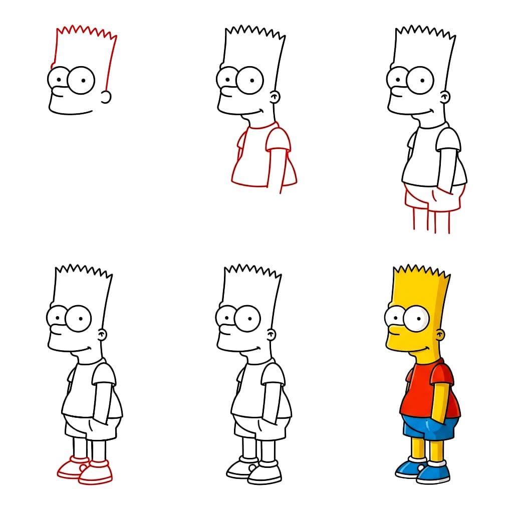 Imprimer Bart Simpson dessin