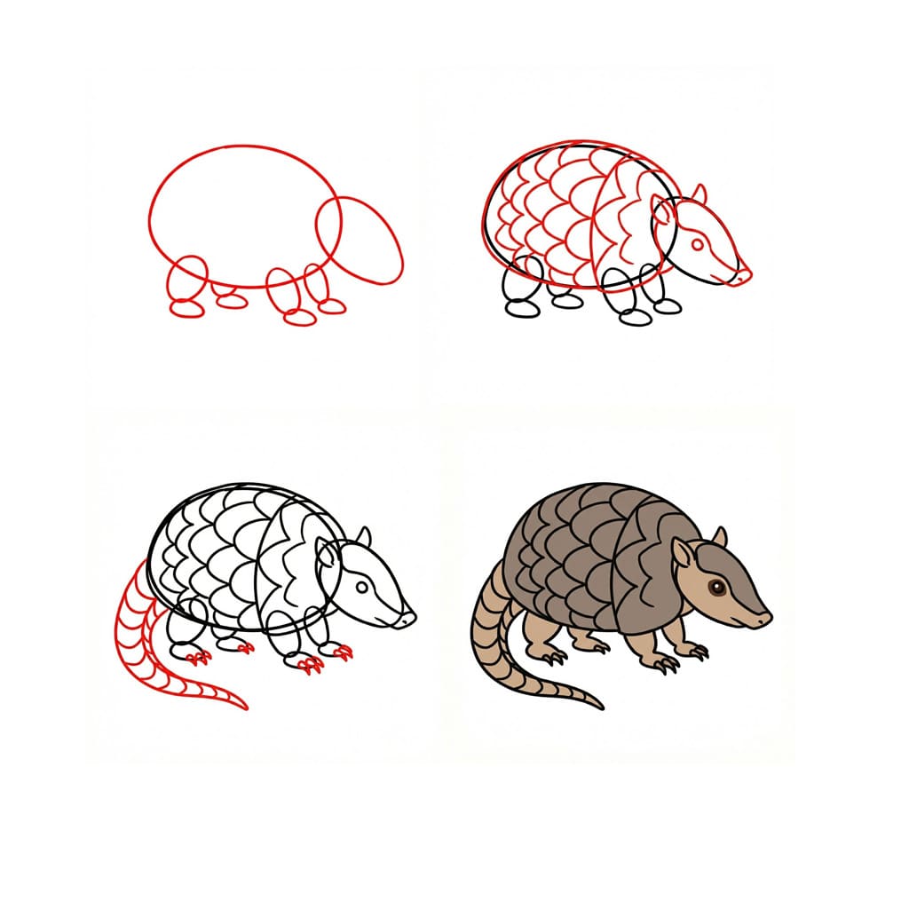 Joli tatou dessin