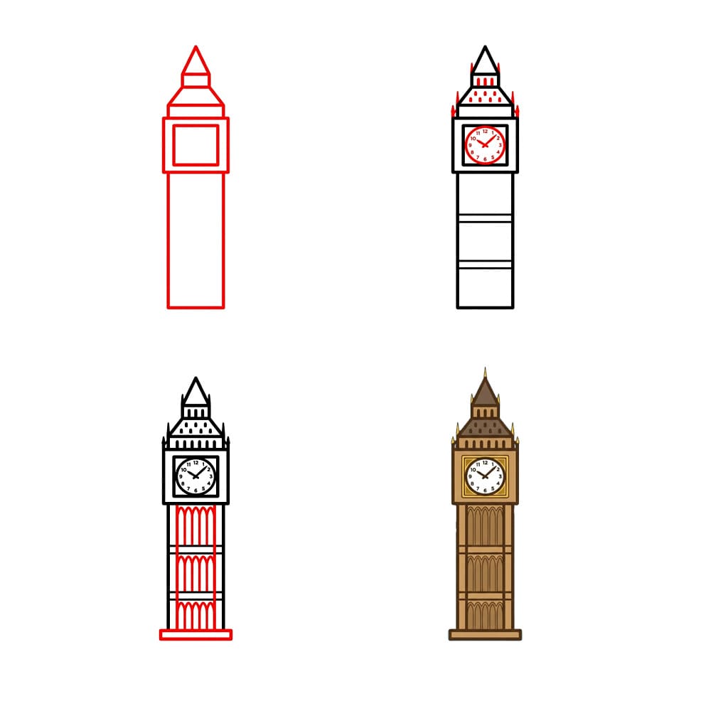 Monument Big Ben dessin