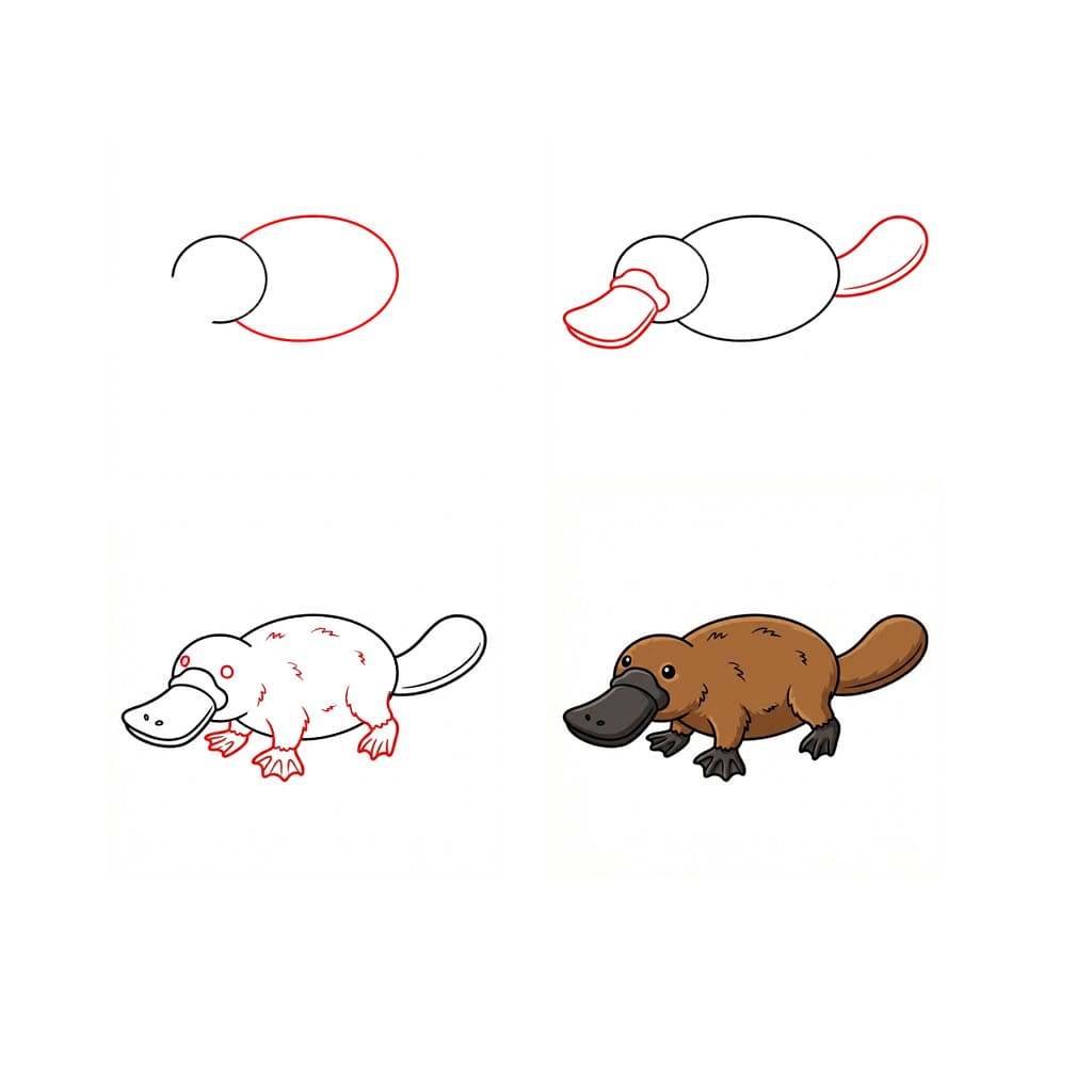 Ornithorynque à imprimer gratuitement dessin