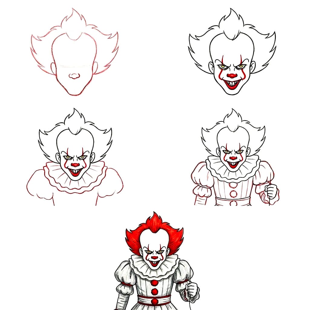 Pennywise clown dessin