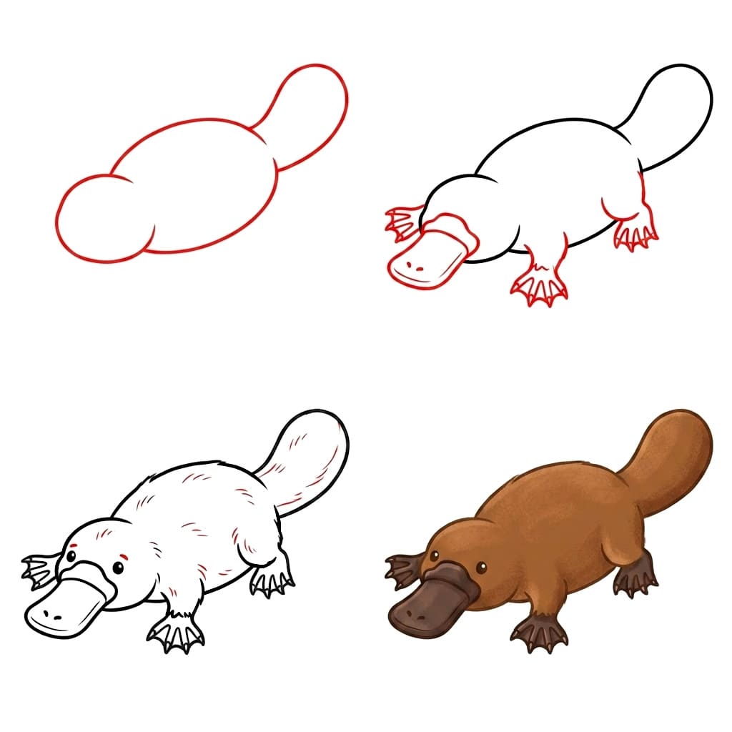 Petit ornithorynque dessin