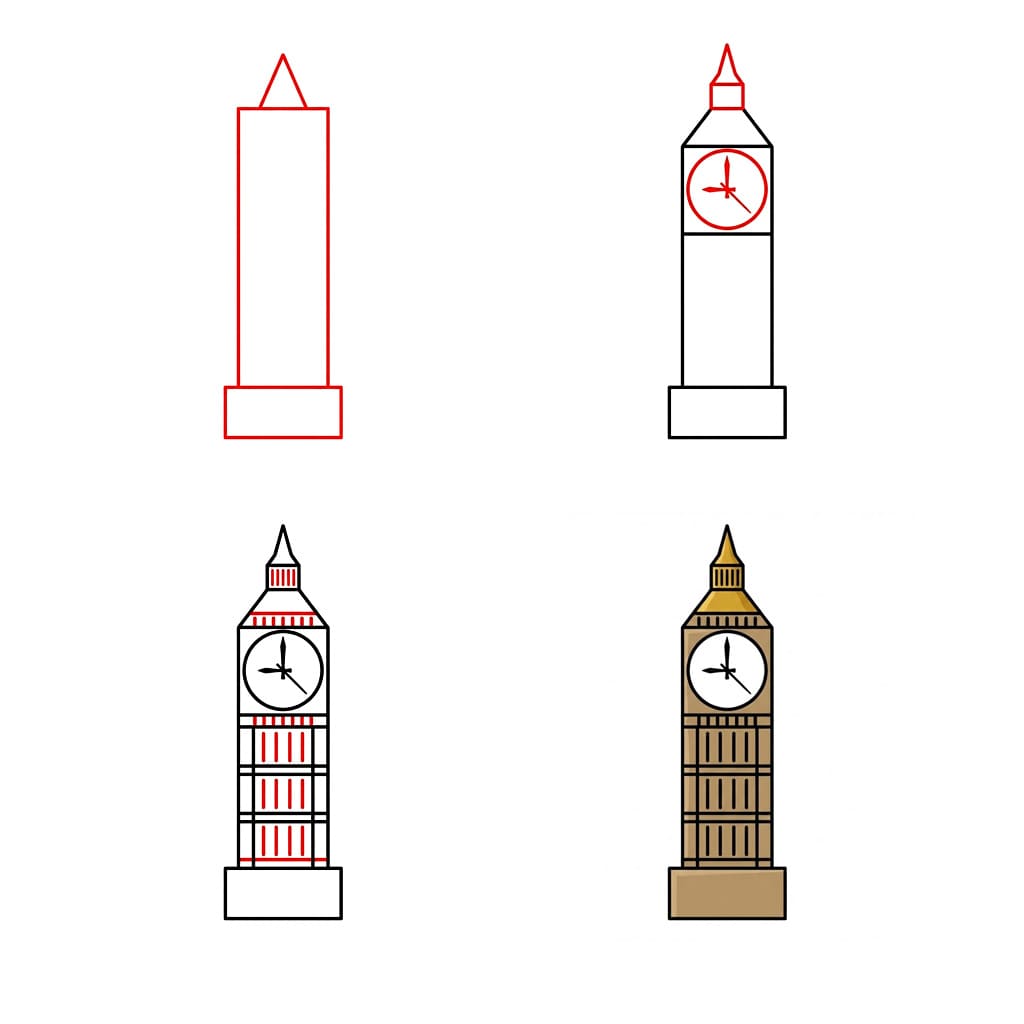 Scène de Big Ben dessin