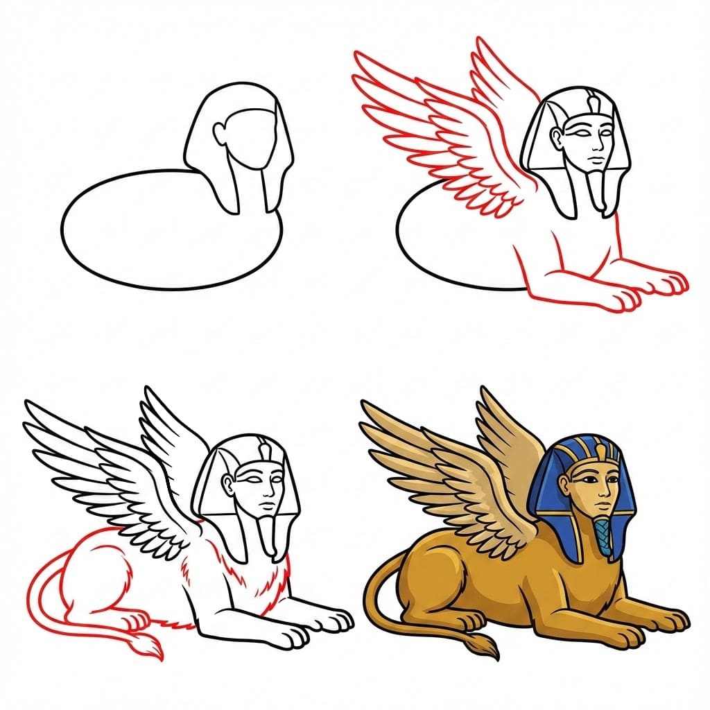 Sphinx à imprimer dessin