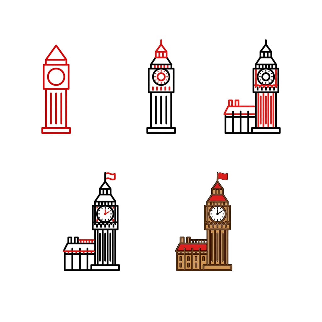 Tour de Big Ben dessin