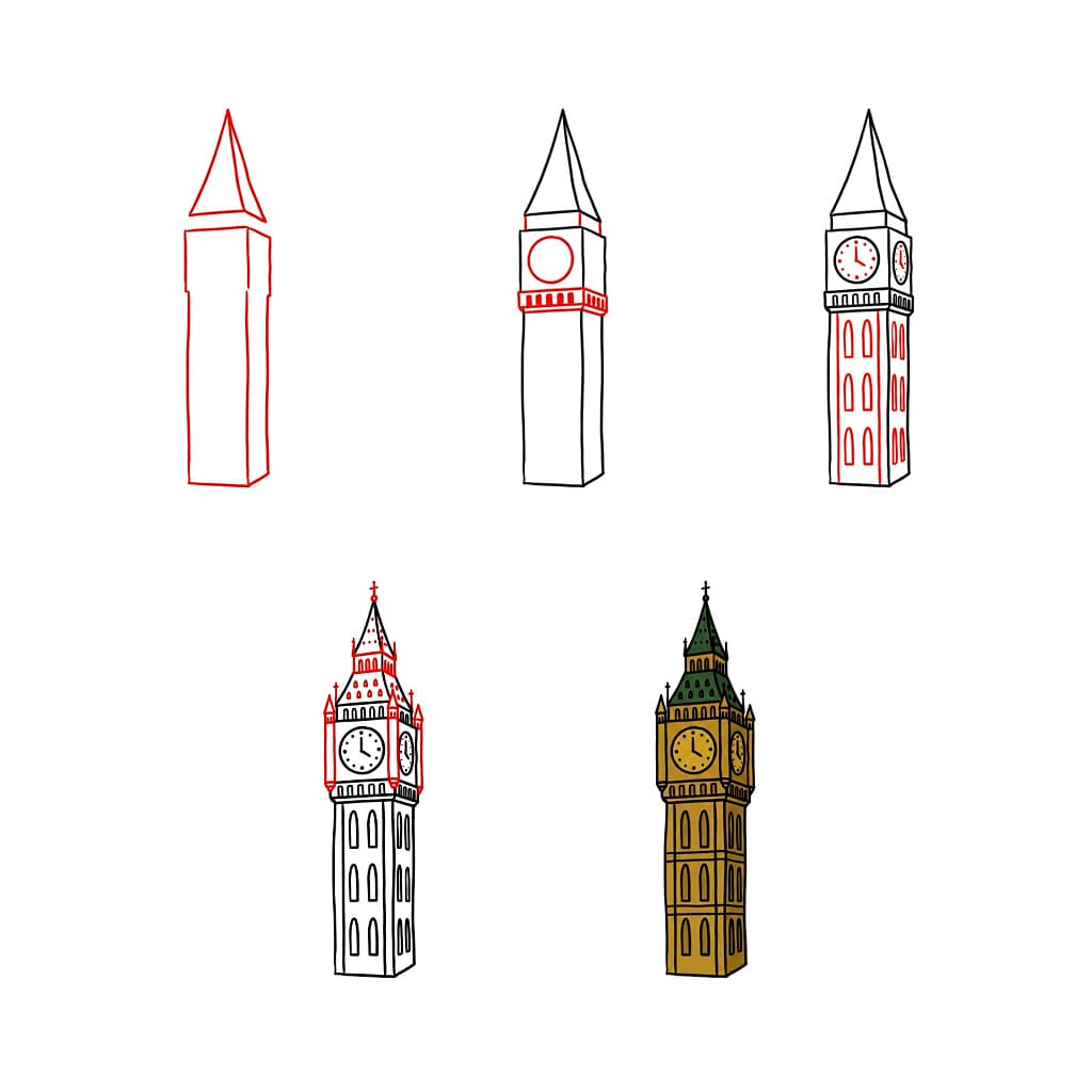 Un beau Big Ben dessin