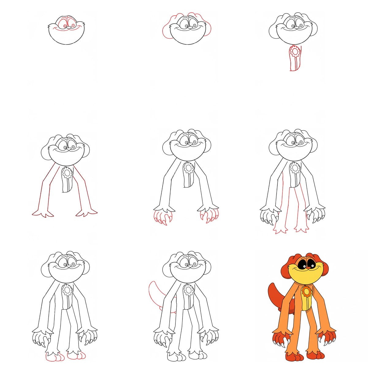 DogDay aux Longues Jambes dessin