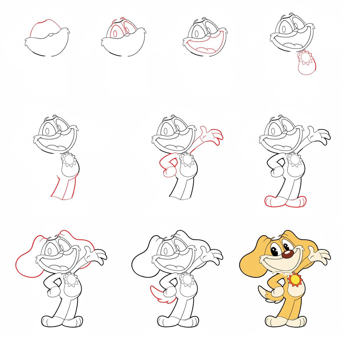 DogDay Debout dessin