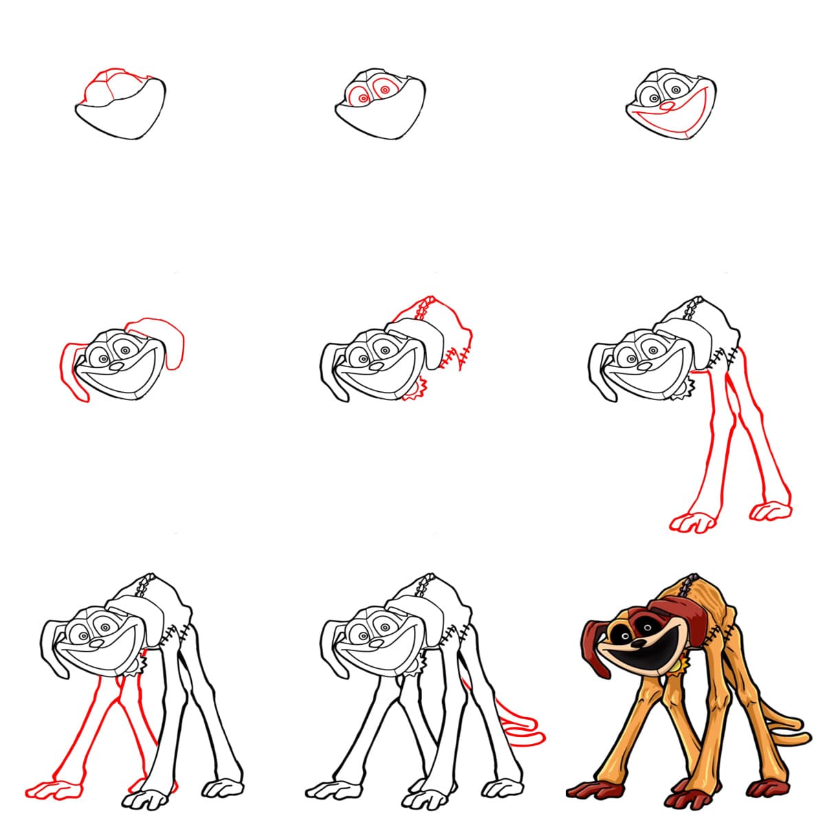 DogDay Monstre avec Jambes dessin