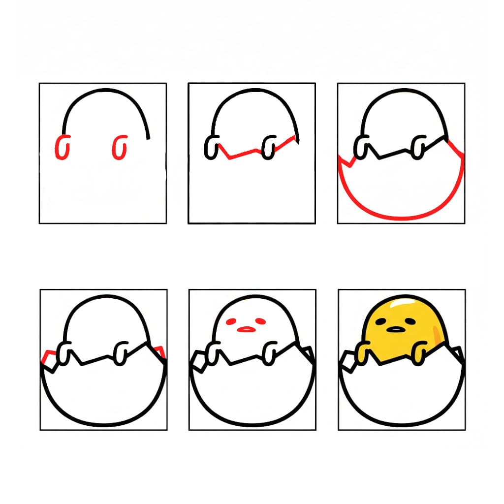 Gudetama se réveille dessin