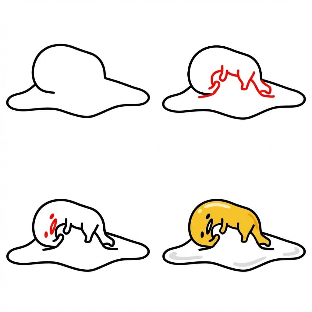 Image de Gudetama paresseux dessin