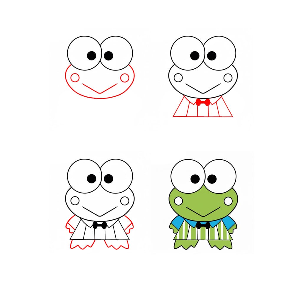 Keroppi simple dessin