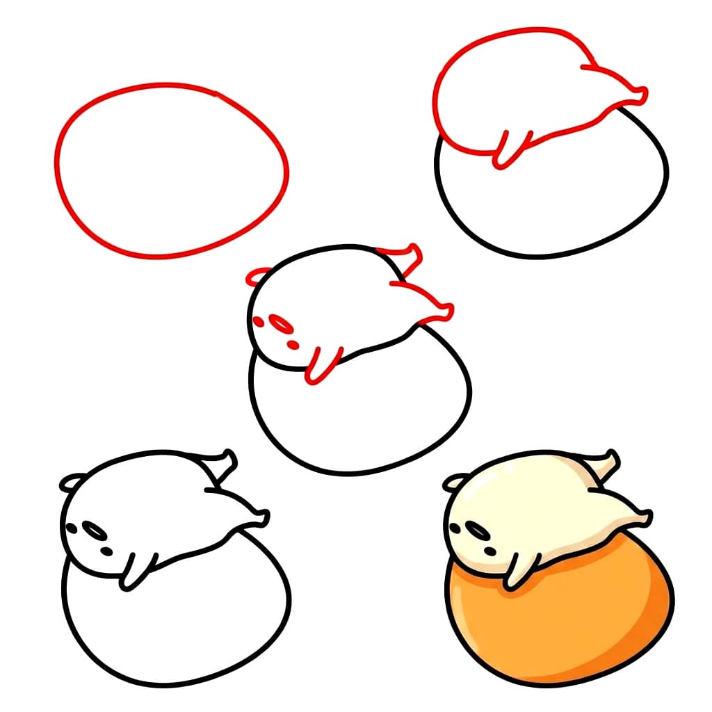Œuf de Gudetama dessin