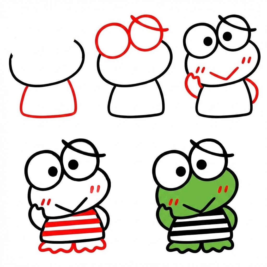 Timide Keroppi dessin