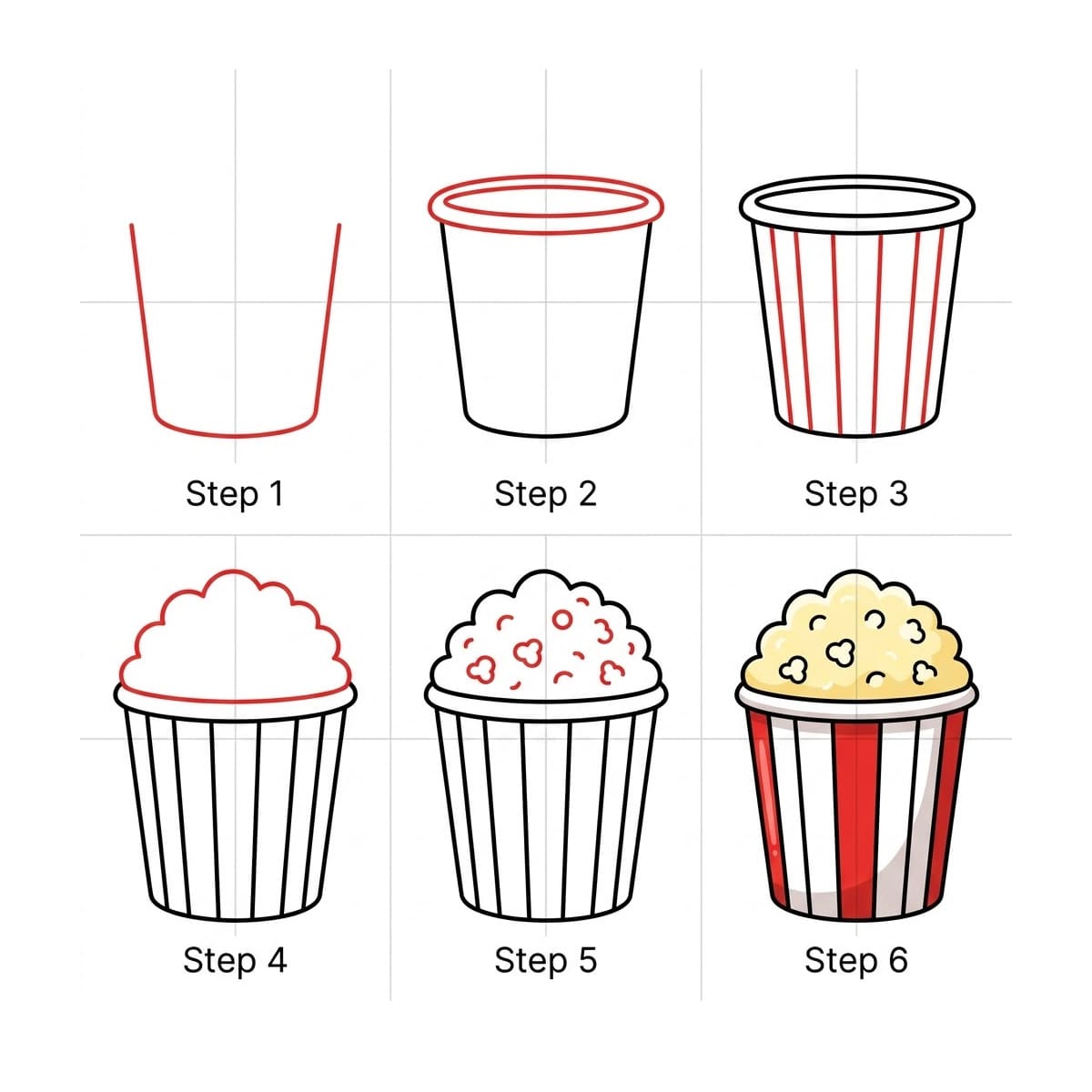 Amour du Popcorn dessin
