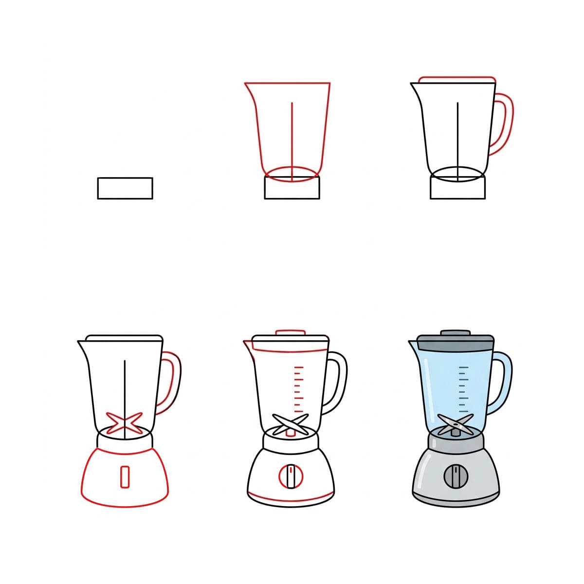 Blender bleu ciel dessin