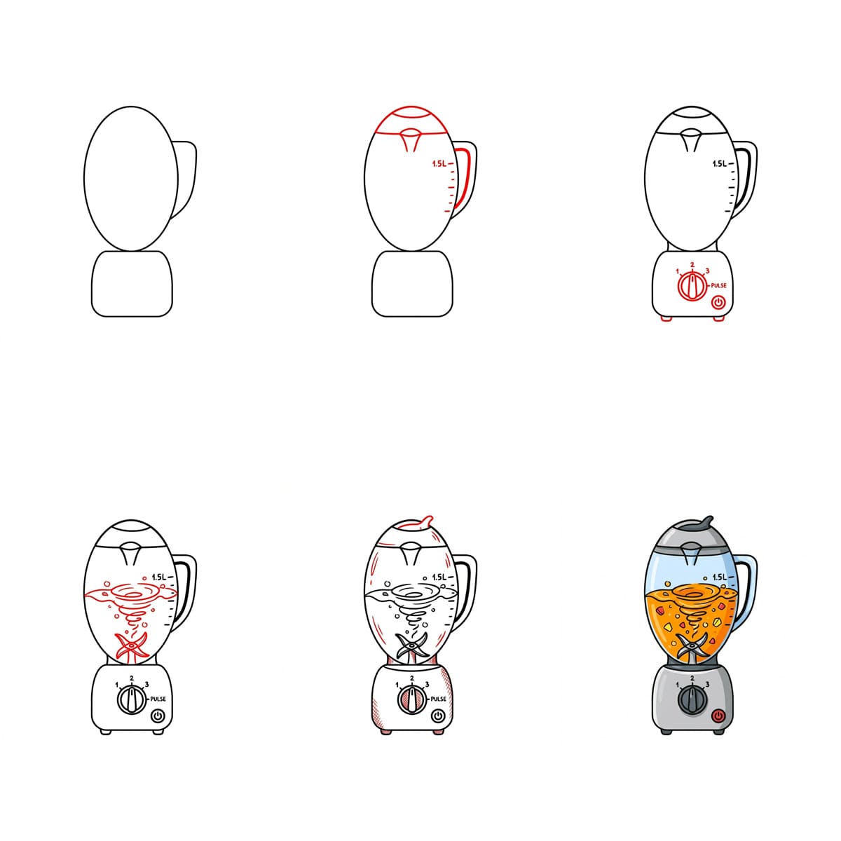 Blender bleu clair dessin