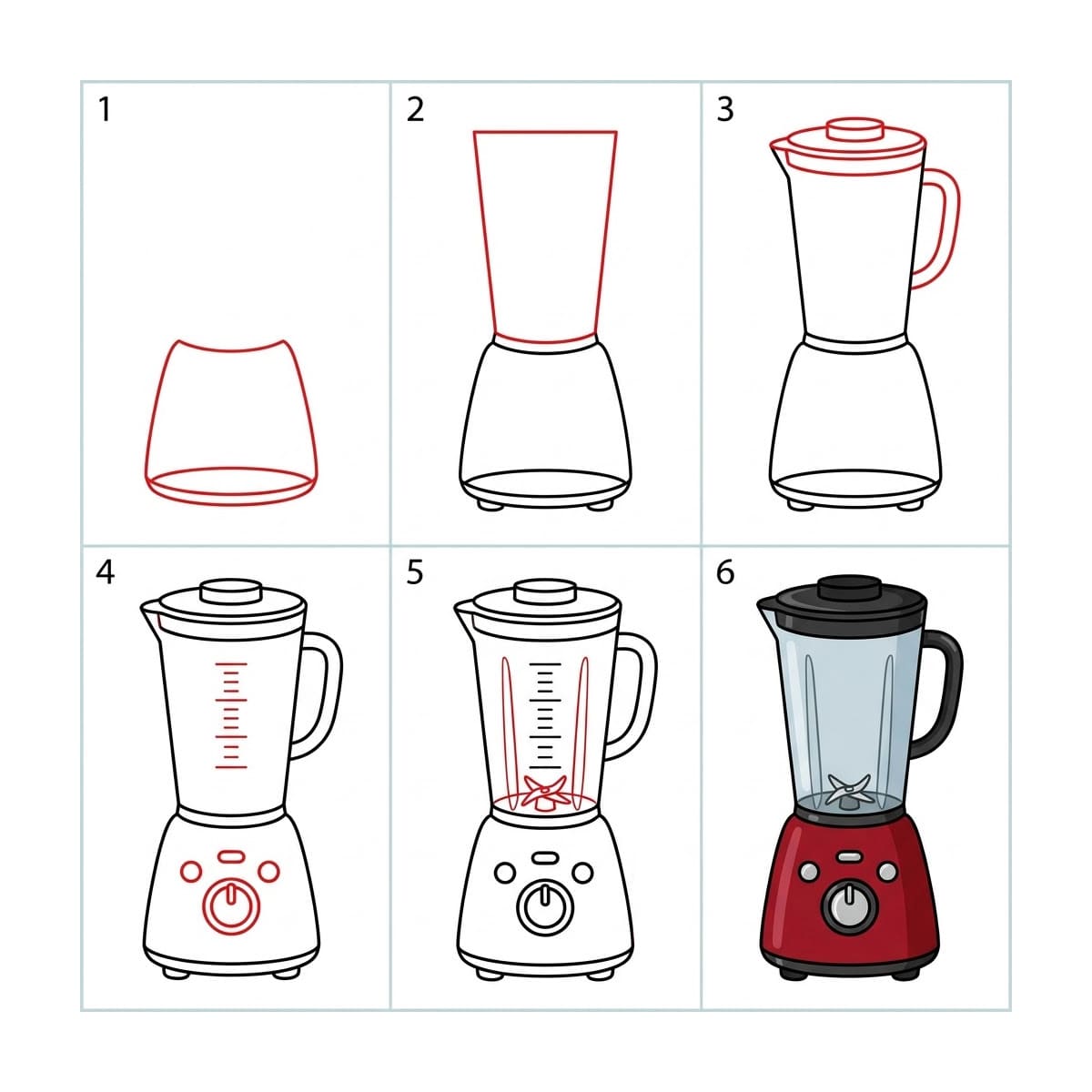 Blender bordeaux dessin