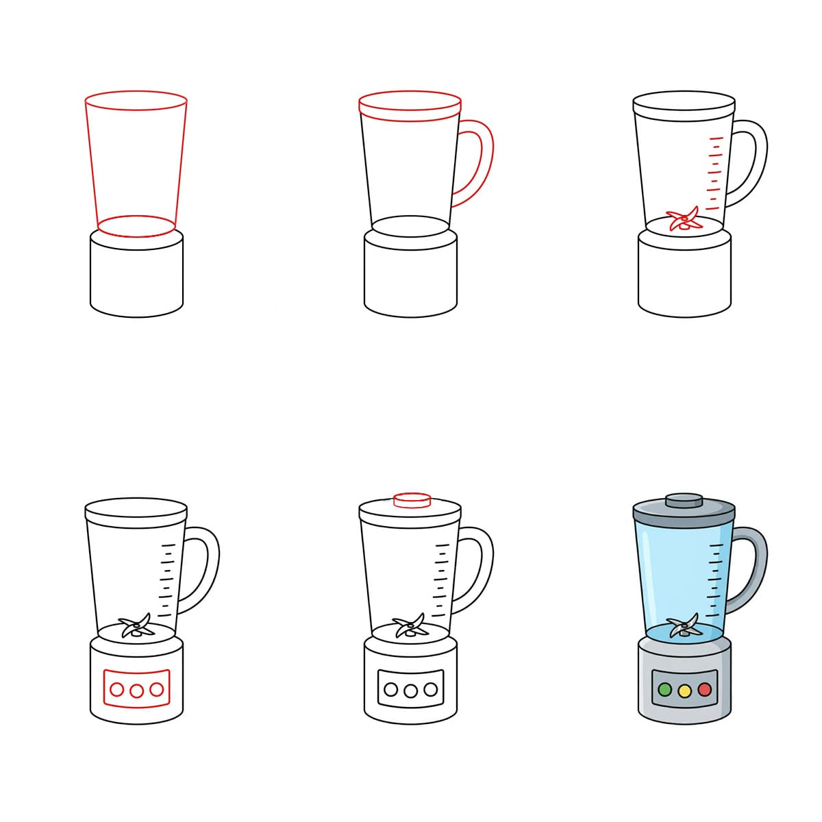 Blender gris argenté dessin