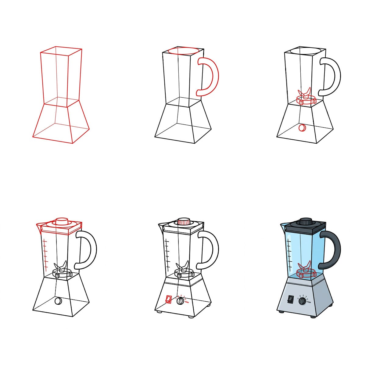 Blender gris foncé dessin