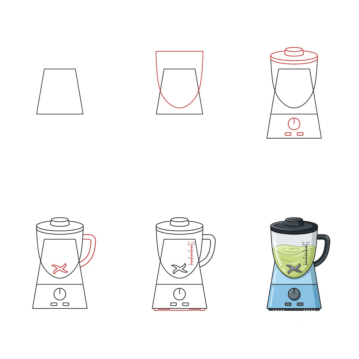 Blender vert menthe dessin