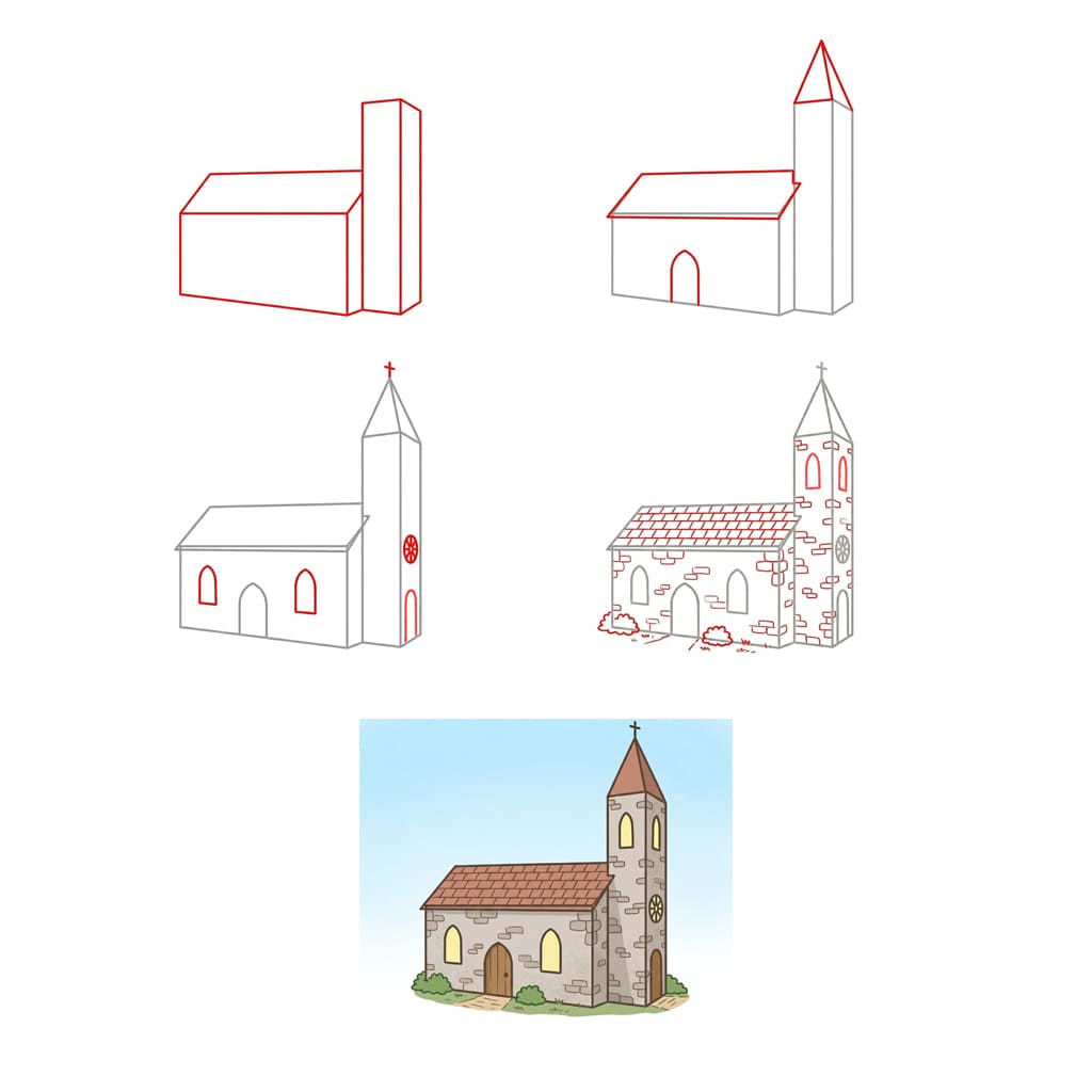 Église gratuite dessin