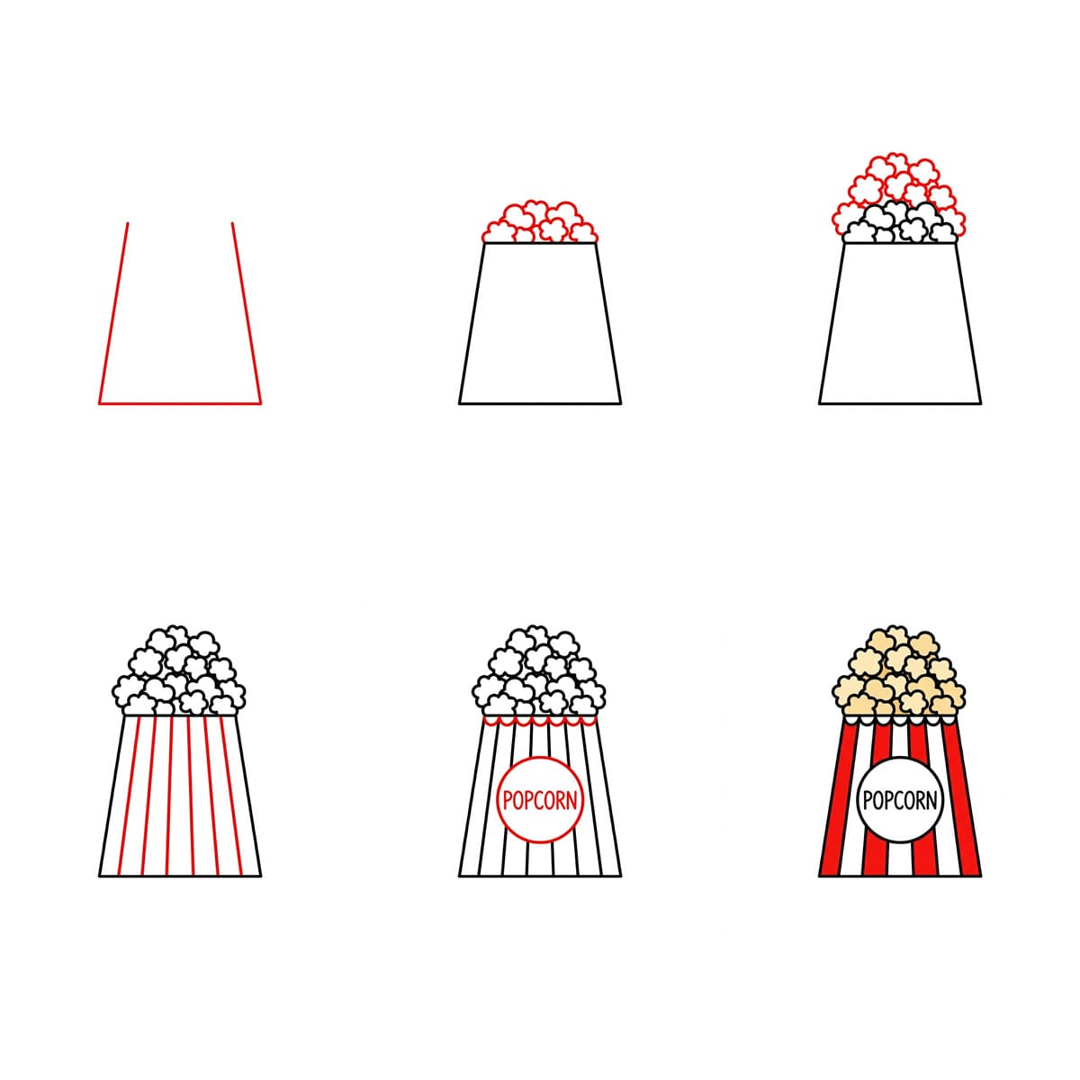 Petit popcorn dessin