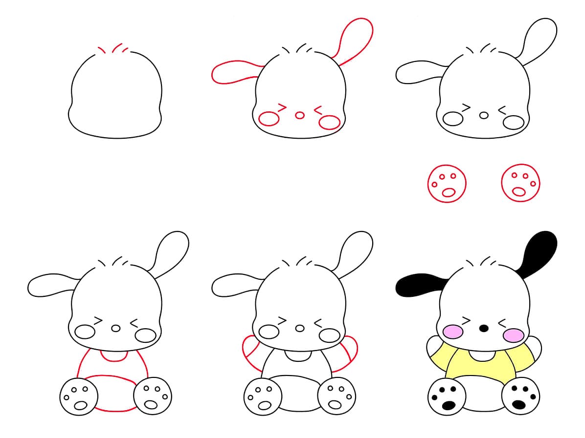 Pochacco joueur dessin