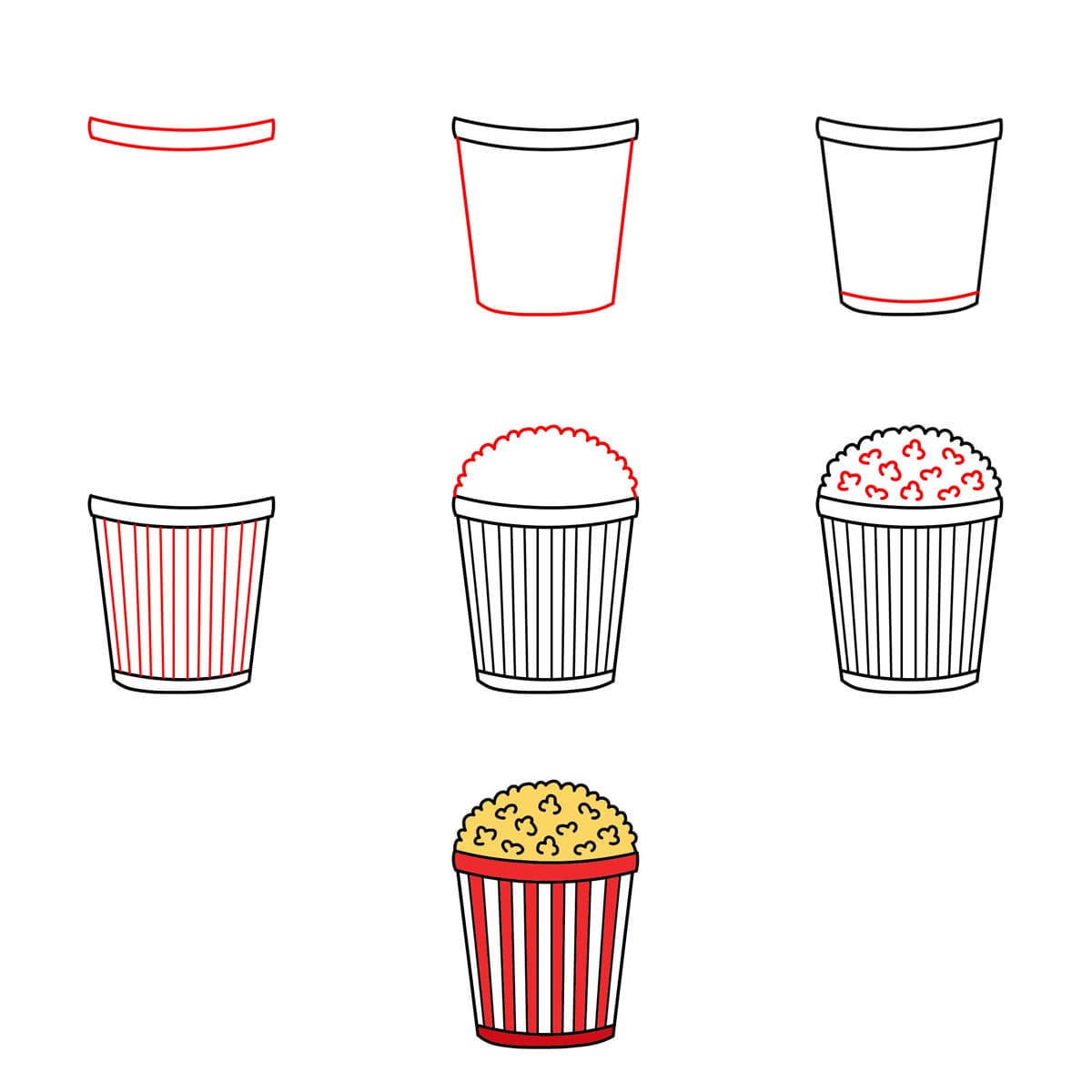 Popcorn dessin