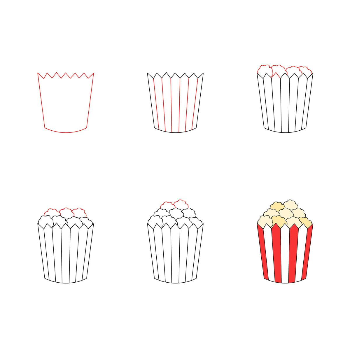 Popcorn normal dessin