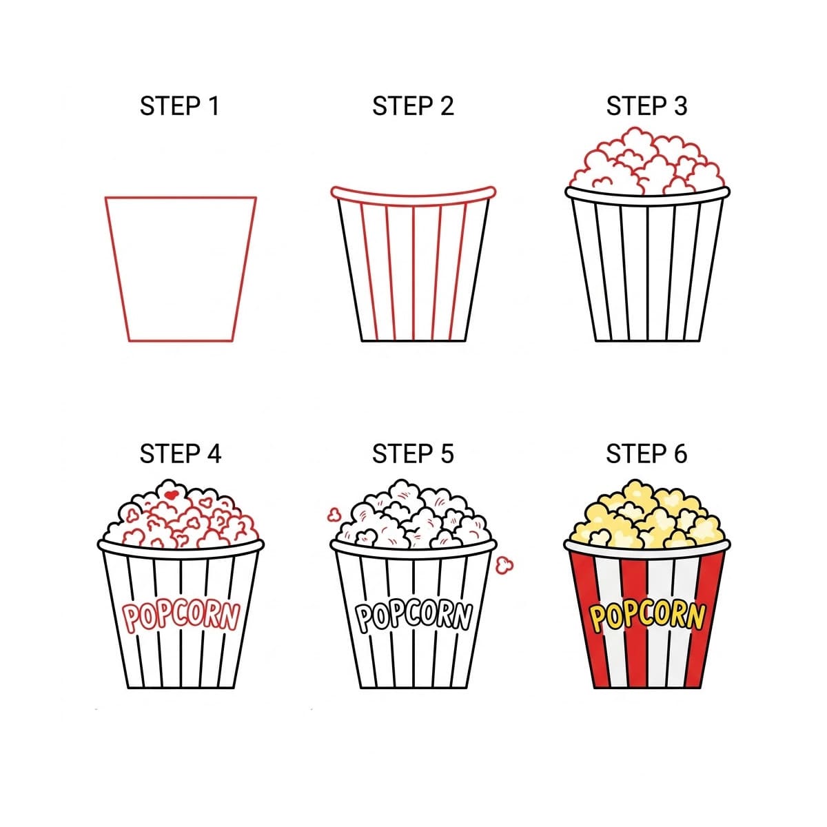 Popcorn parfait dessin