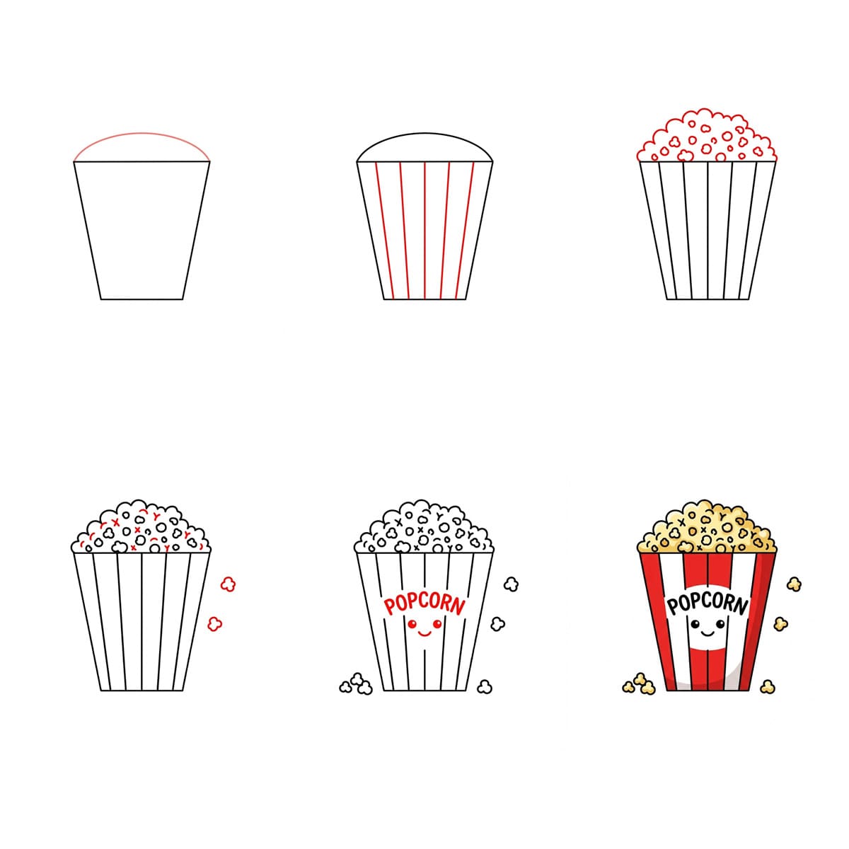 Popcorn sucré dessin