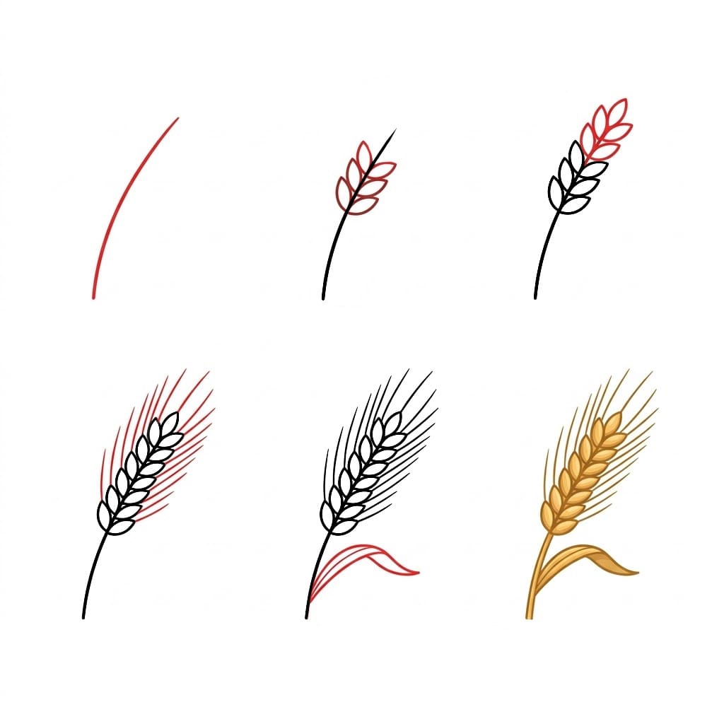 Blé net dessin