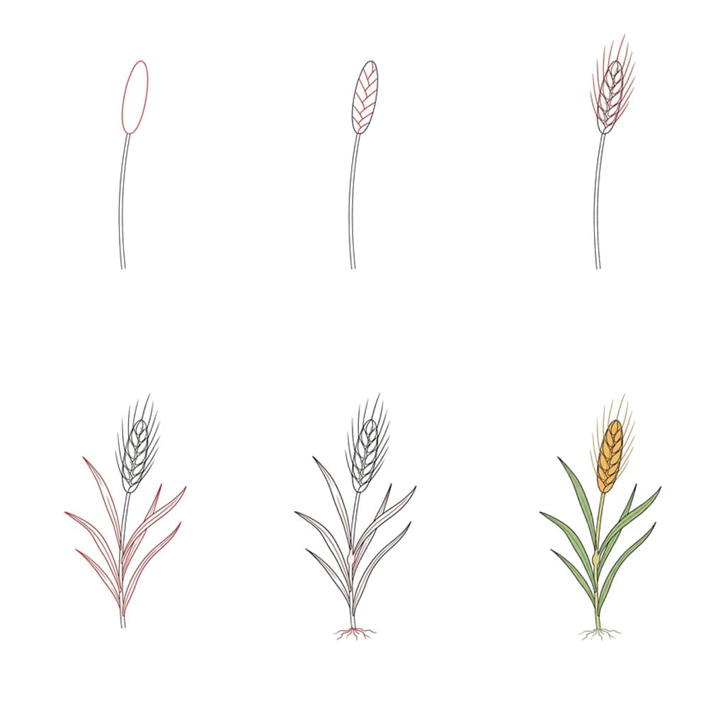 Blé pâle dessin
