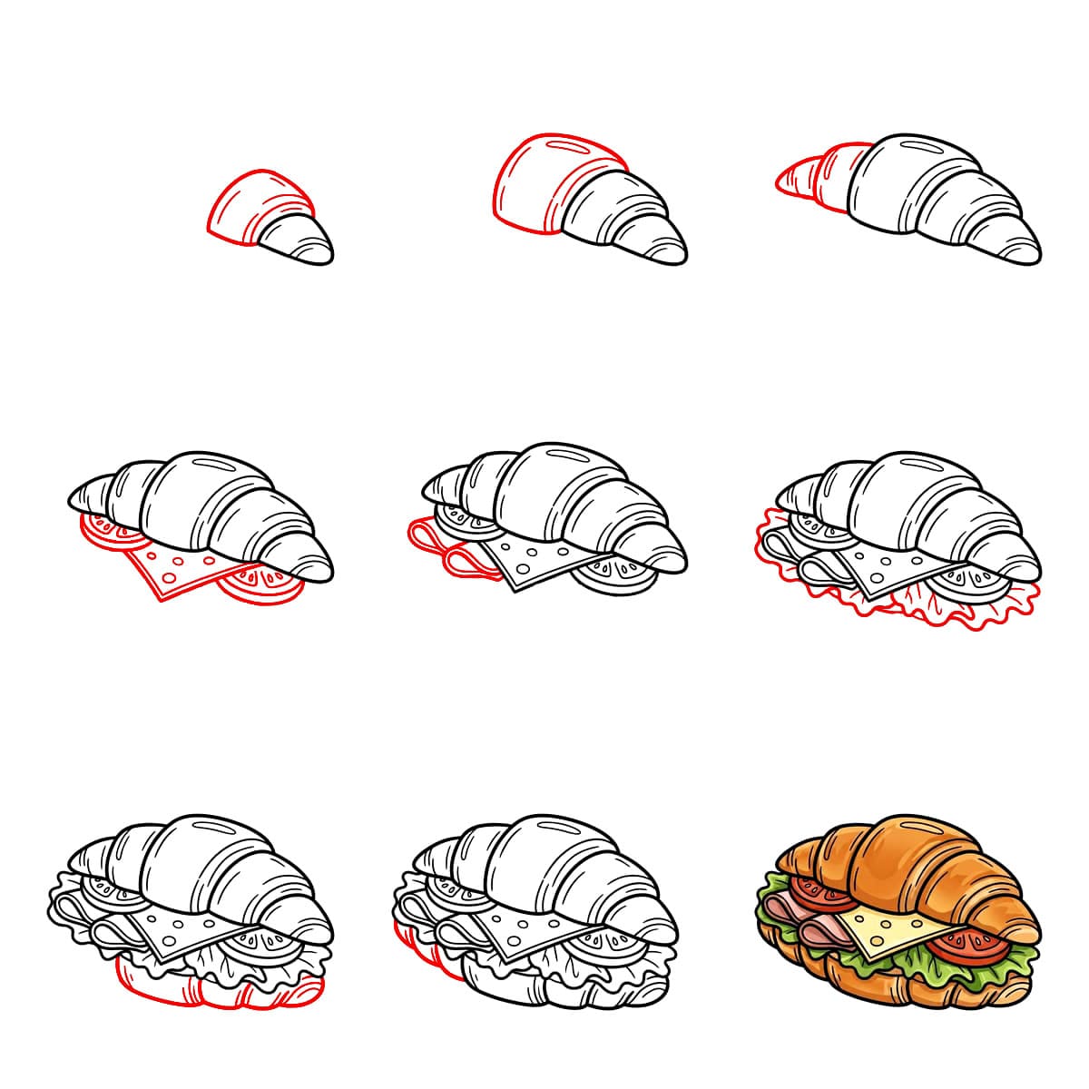 Croissant gratuit dessin