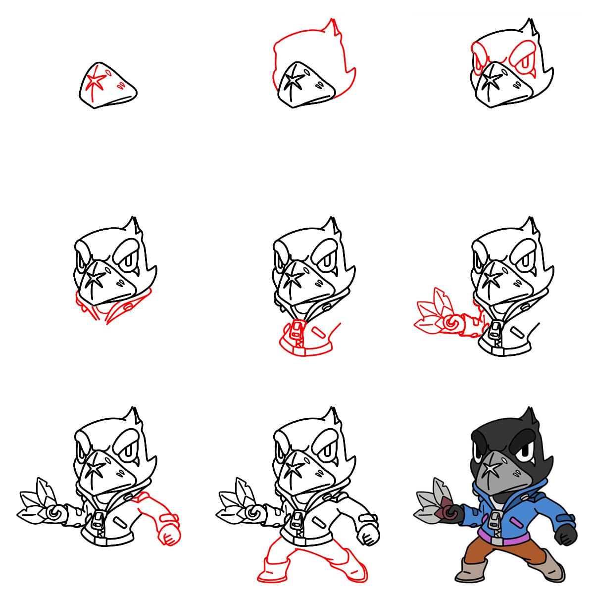 Crow Brawl Stars dessin