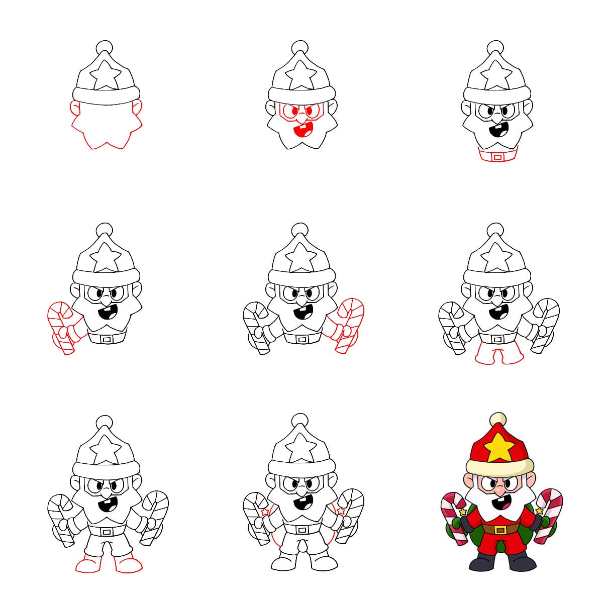 Dynamike de Noël Brawl Stars dessin