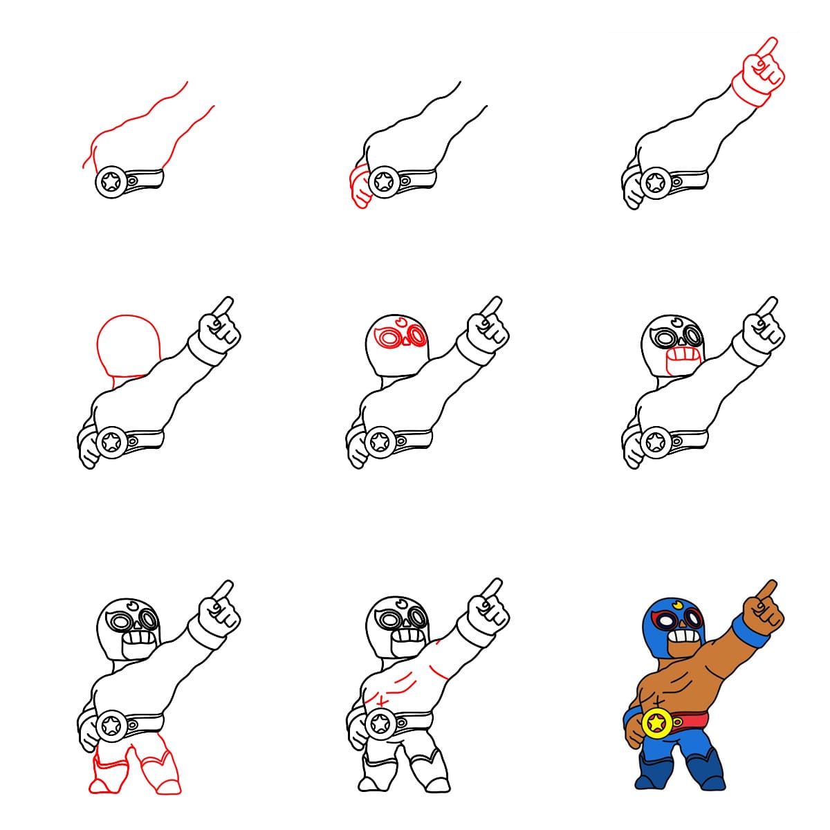 El Primo Brawl Stars dessin