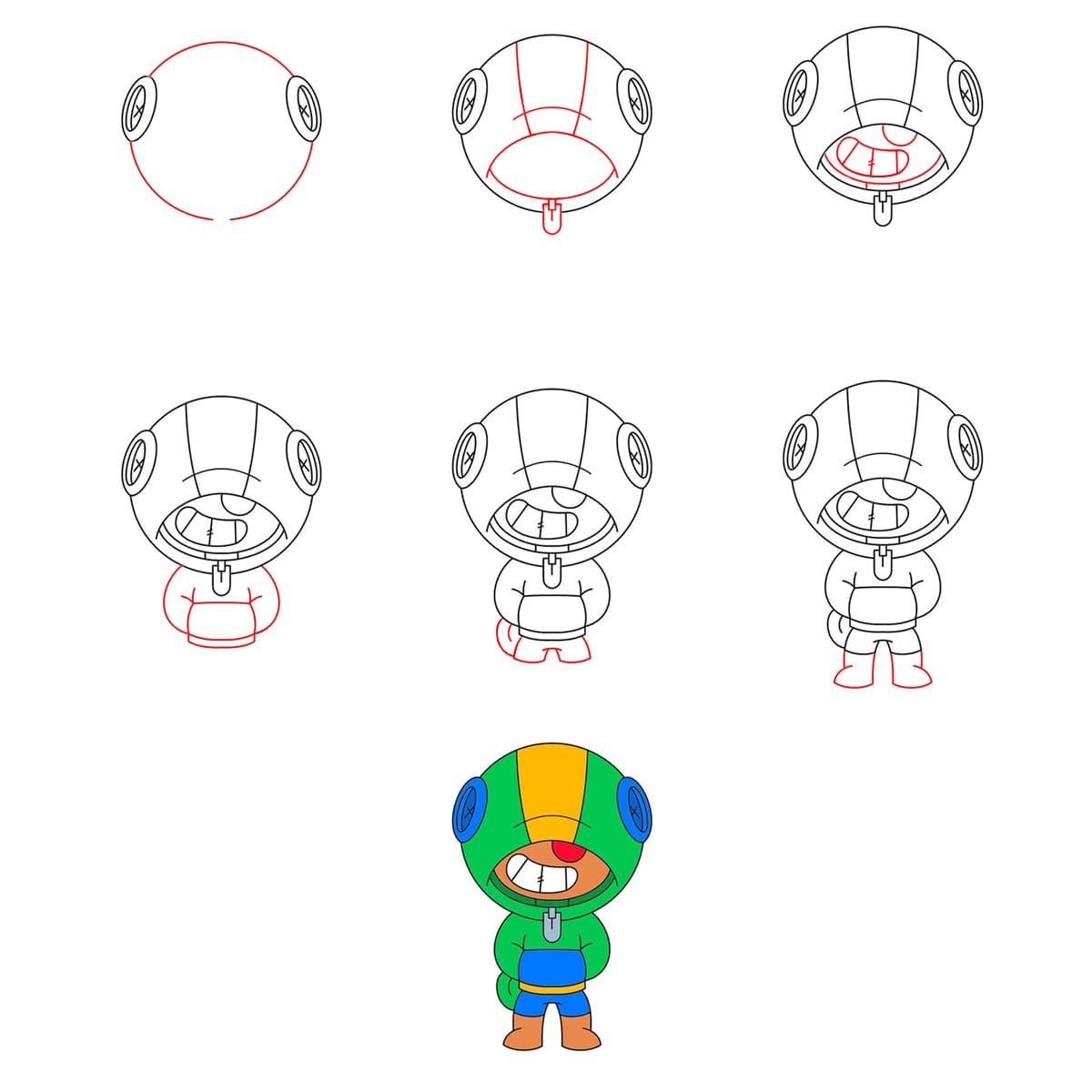 Leon Brawl Stars dessin