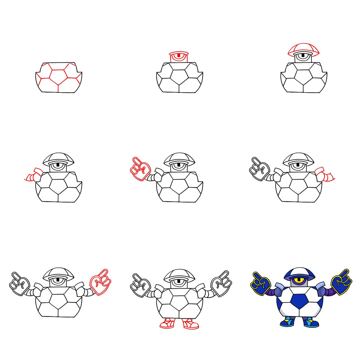 Mascotte Darryl Brawl Stars dessin