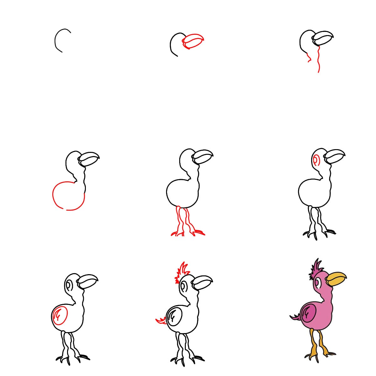 Oiseau Opila gratuit dessin