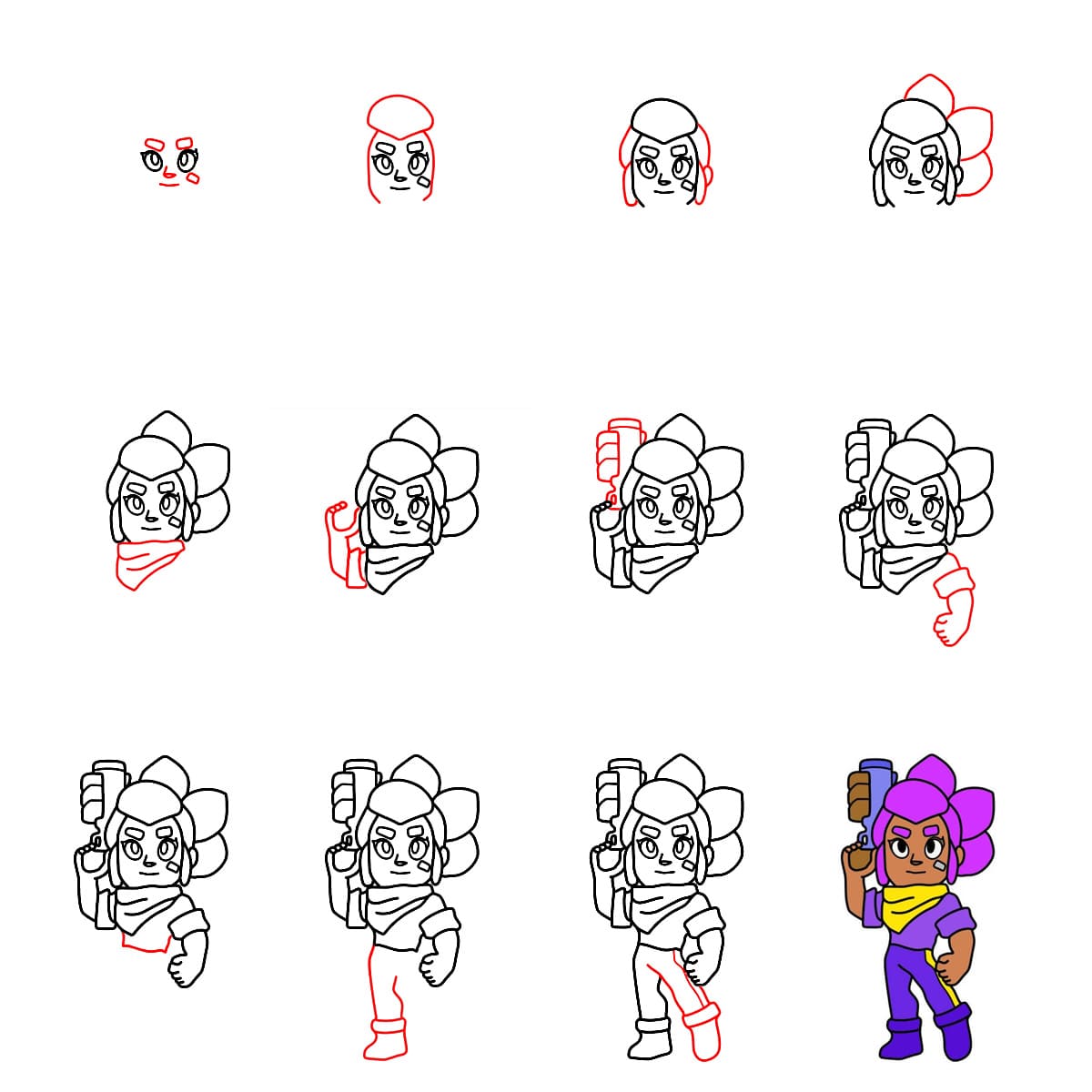 Shelly Brawl Stars dessin