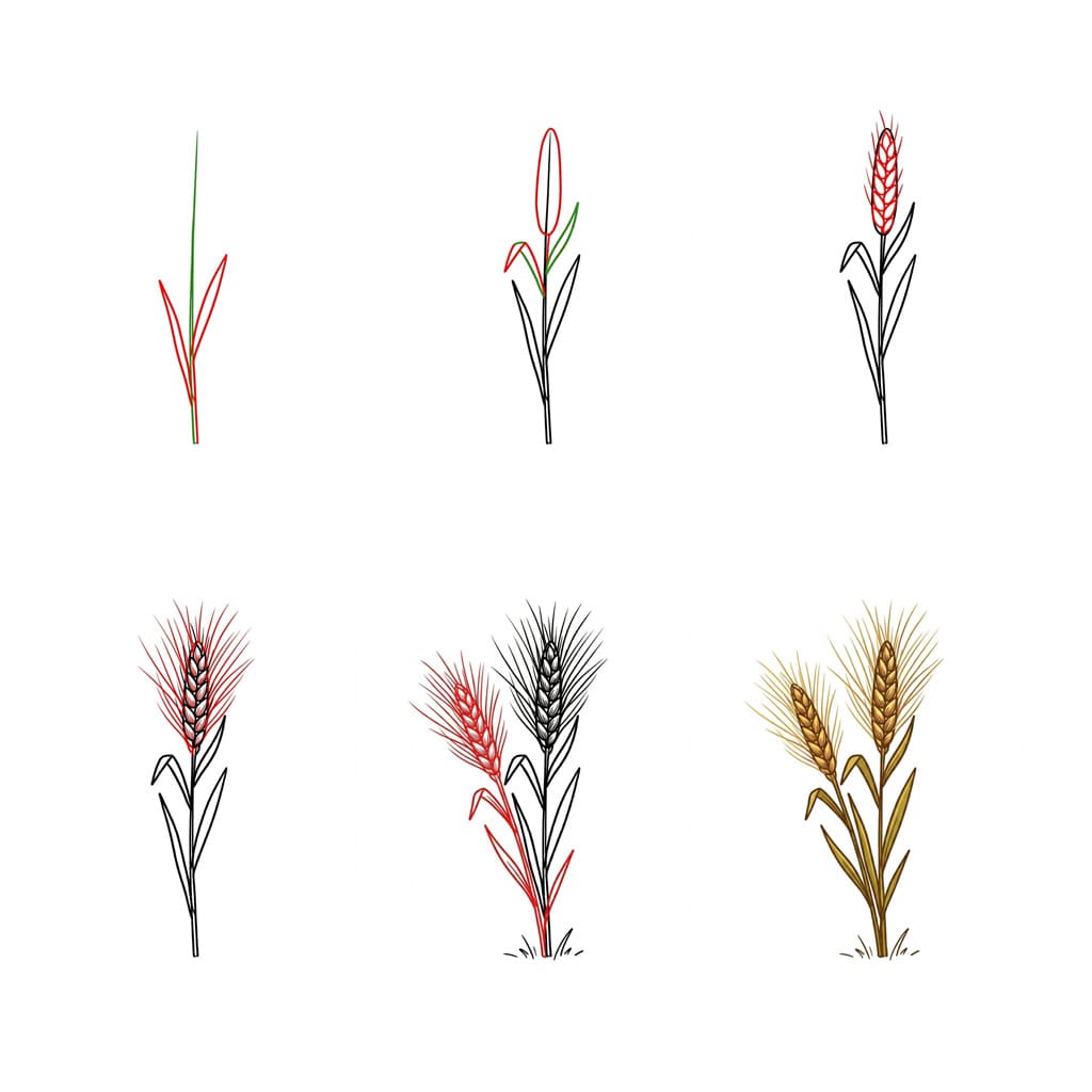 Tige de blé dessin