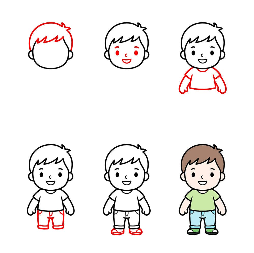 Homme chibi dessin