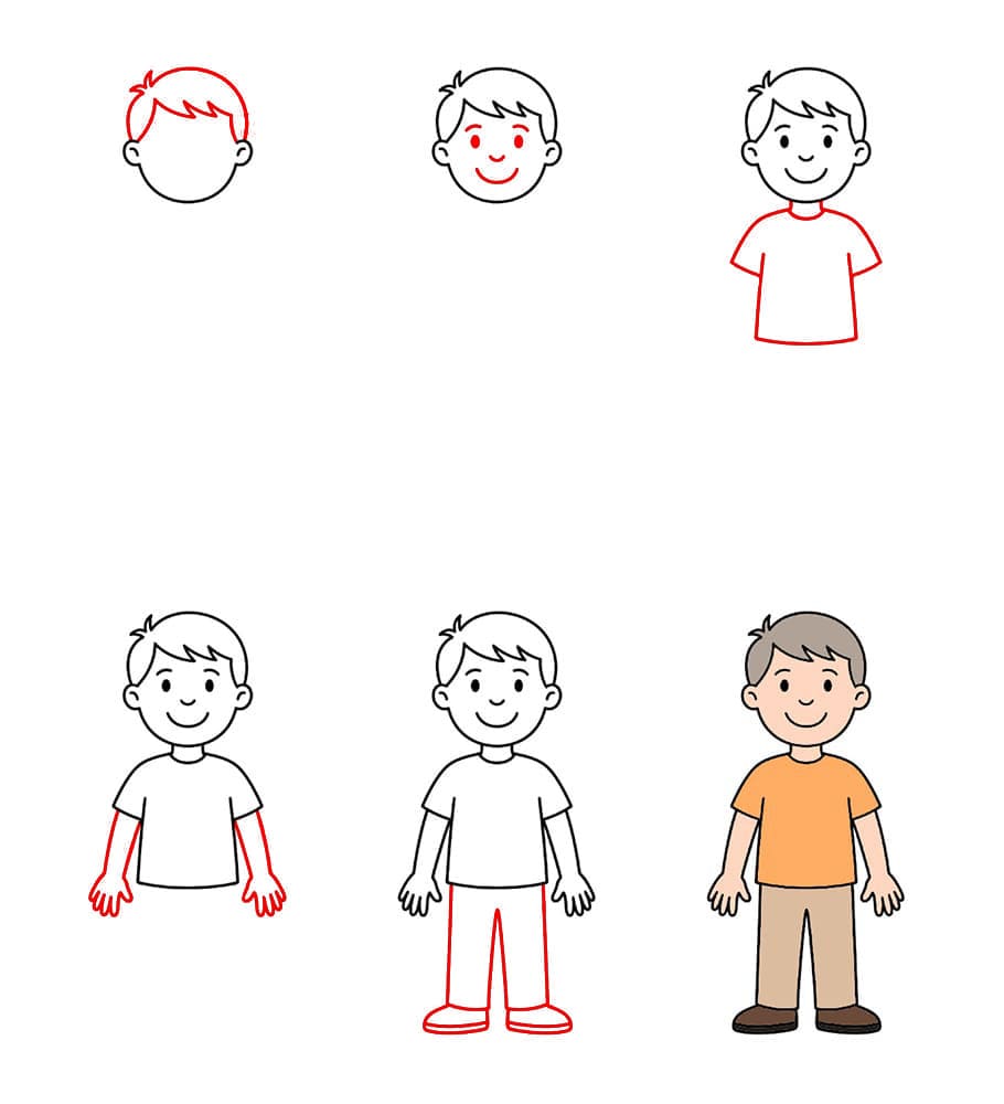 Homme de dessin animé dessin