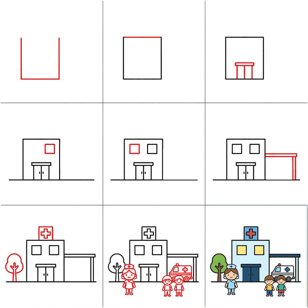 Hôpital pour enfants dessin