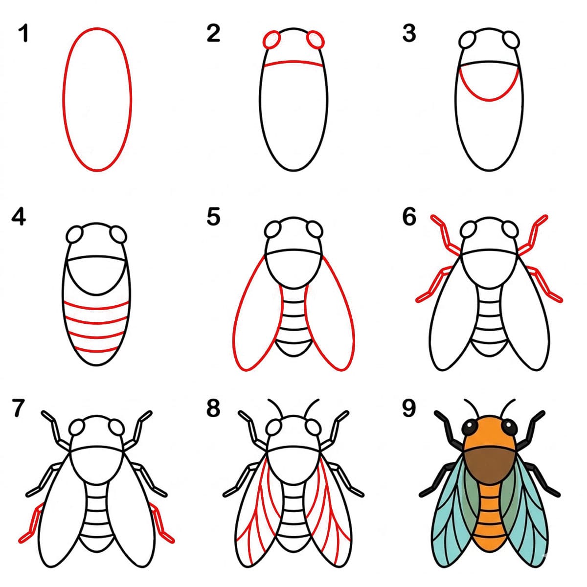 Image de cigale dessin